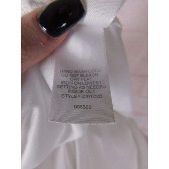 Bisou Bisou White Sleeveless Lace Overlay Dress Size 4 Made Of Polyester With Co - Picture 7 of 12